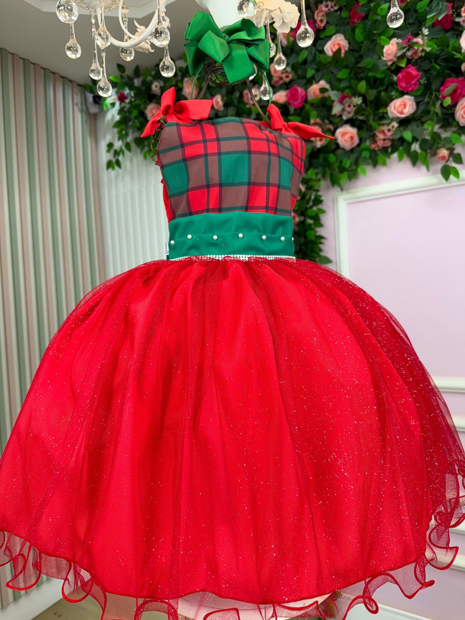 Vestido Marie Aurora Natalino Vermelho - Natal - Imagem 3