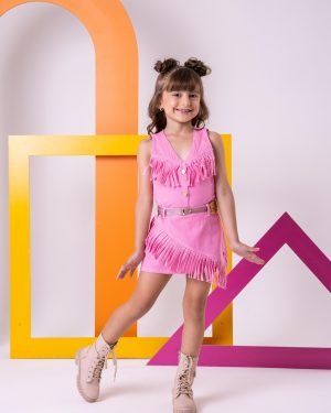 Conjunto Blogueirinha Boiadeira Maraisa Rosa