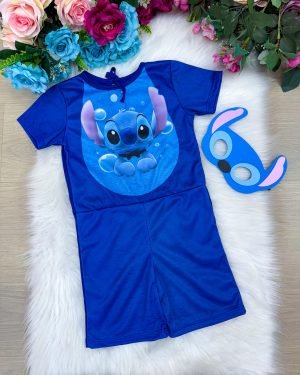 Fantasia Menino Stitch Azul