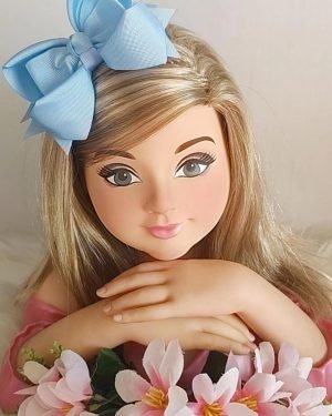 Laço Belli Bico de Pato Azul Bebê