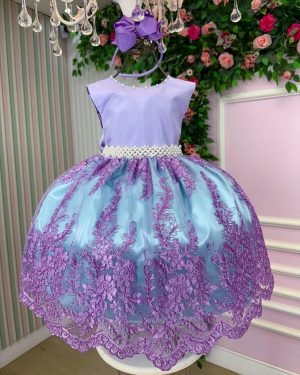 Vestido Enjoy Sereia Ariel - Fundo do Mar Modelo 2