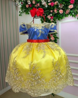 Vestido Infantil Enjoy Bebê Branca de Neve