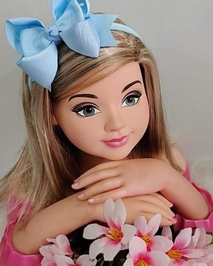 Tiara Belli Laço Azul Bebe