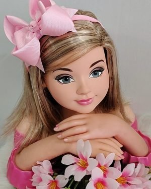 Tiara Belli Laço Rosa Bebe