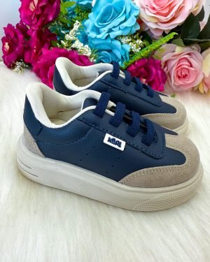 Tenis Nilqi Masculino Enzo Azul Marinho e Off