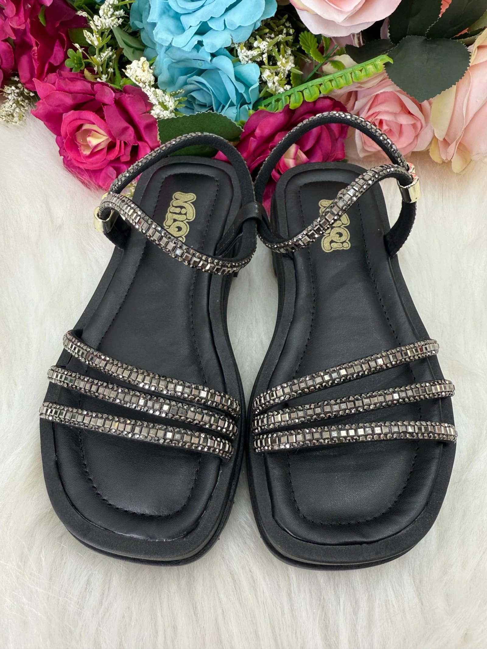 Sandália Nilqi Rafaela Preto - Imagem 2