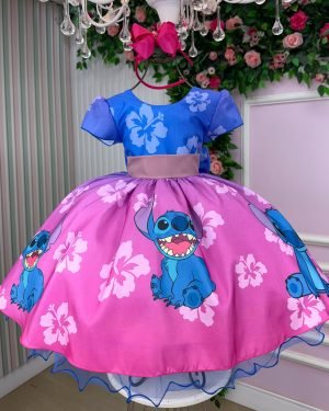 Vestido Infantil Temáticos da Gigi Lilo e Stitch