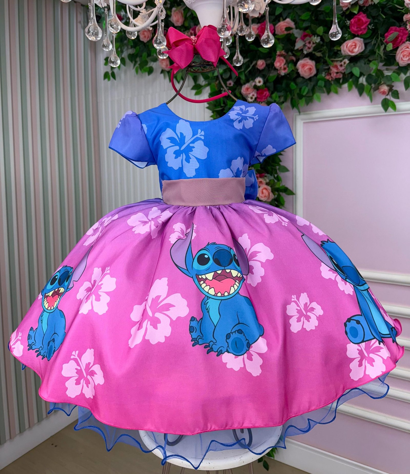 Vestido Infantil Temáticos da Gigi Lilo e Stitch