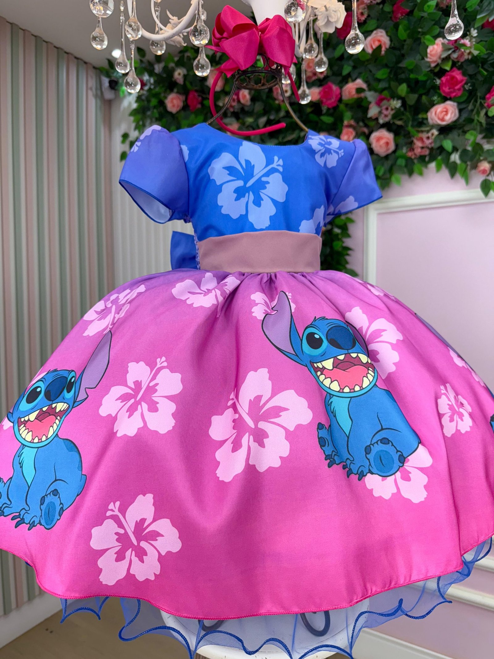 Vestido Infantil Temáticos da Gigi Lilo e Stitch - Imagem 3