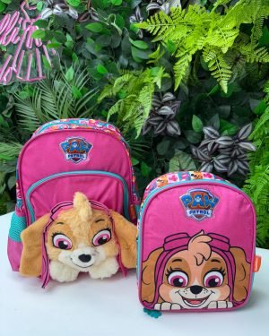 Kit Mochila Costas + Lancheira Patrulha Canina Sky