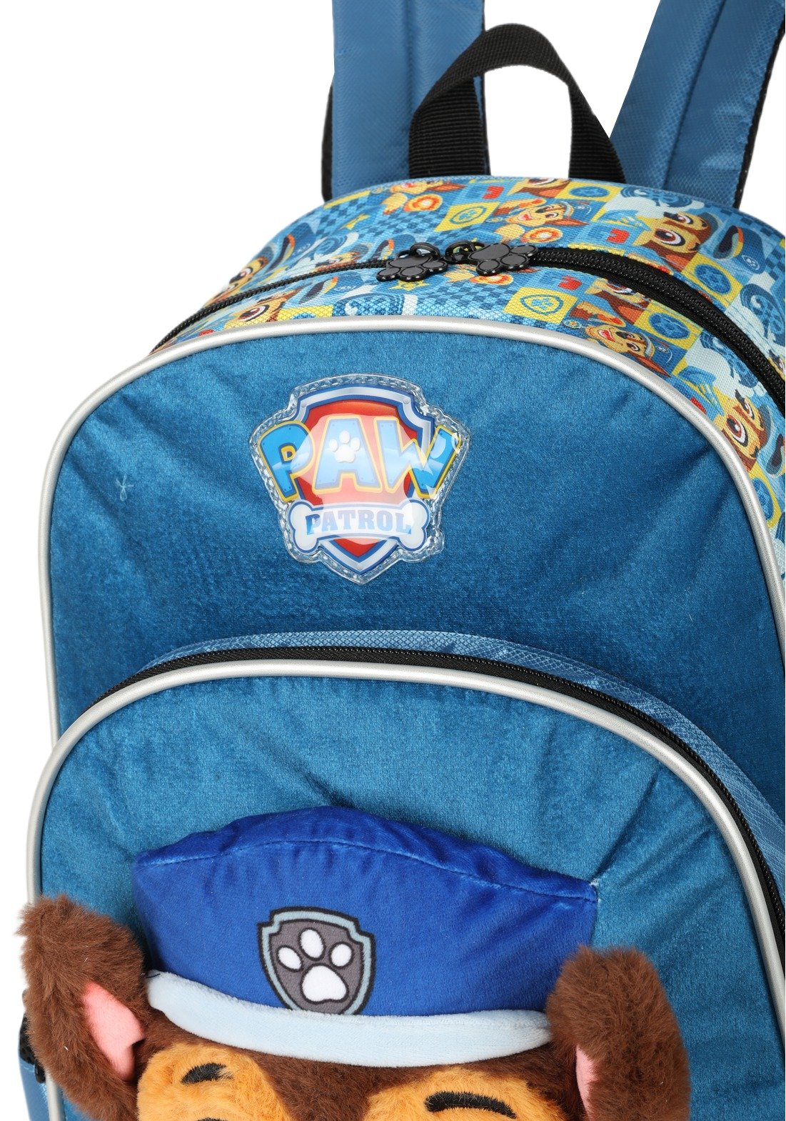 Kit Mochila Costas + Lancheira Patrulha Canina Chase - Imagem 4