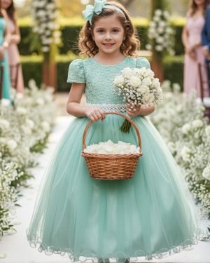 Vestido Enjoy Longo Laura Verde Menta