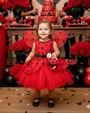 Vestido Tematicos Luxinho Joaninha