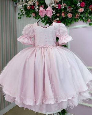 Vestido Bella Child Priscila Rosa Bebe