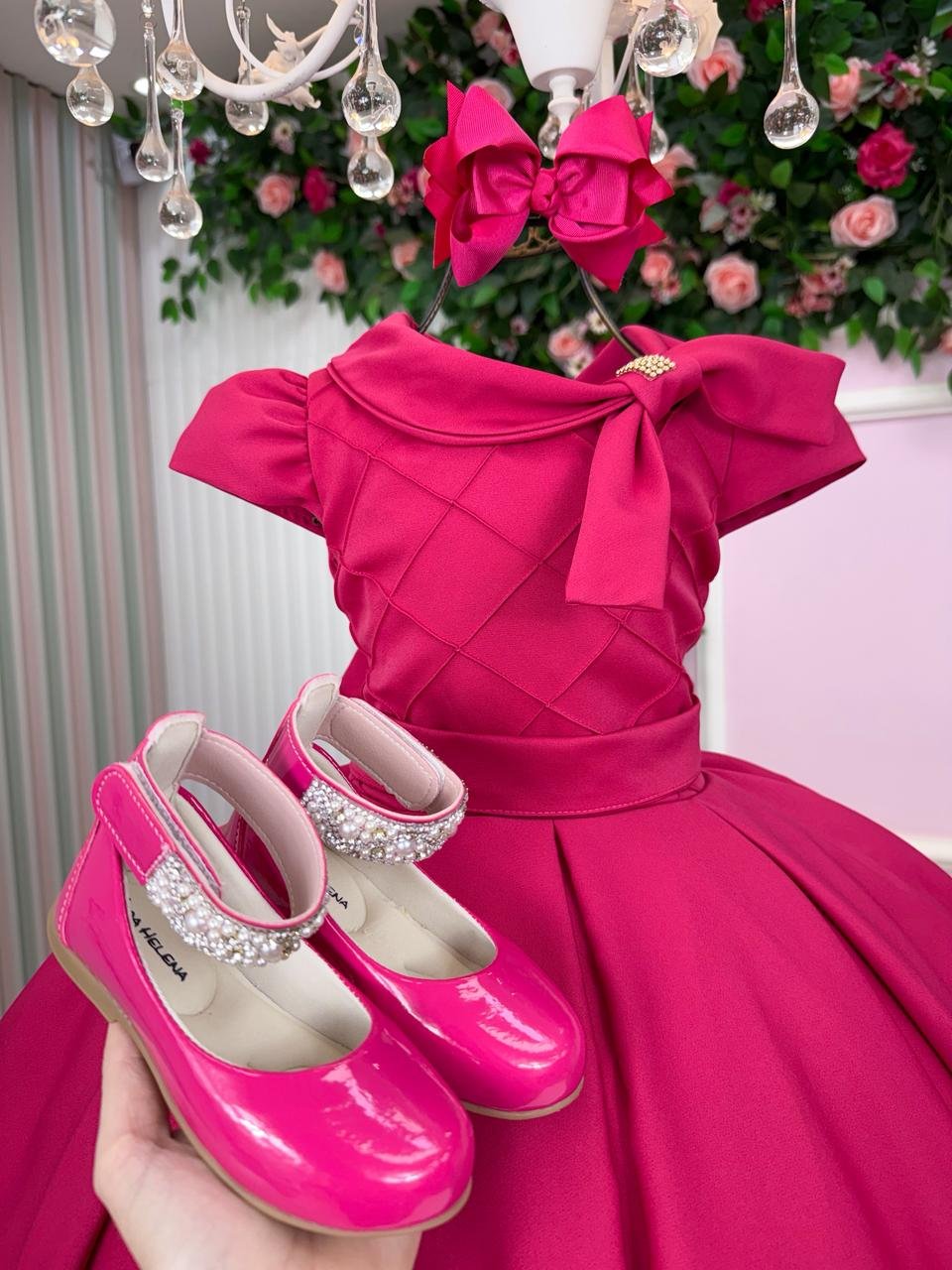 Vestido Bella Child Ravena Pink - Imagem 5