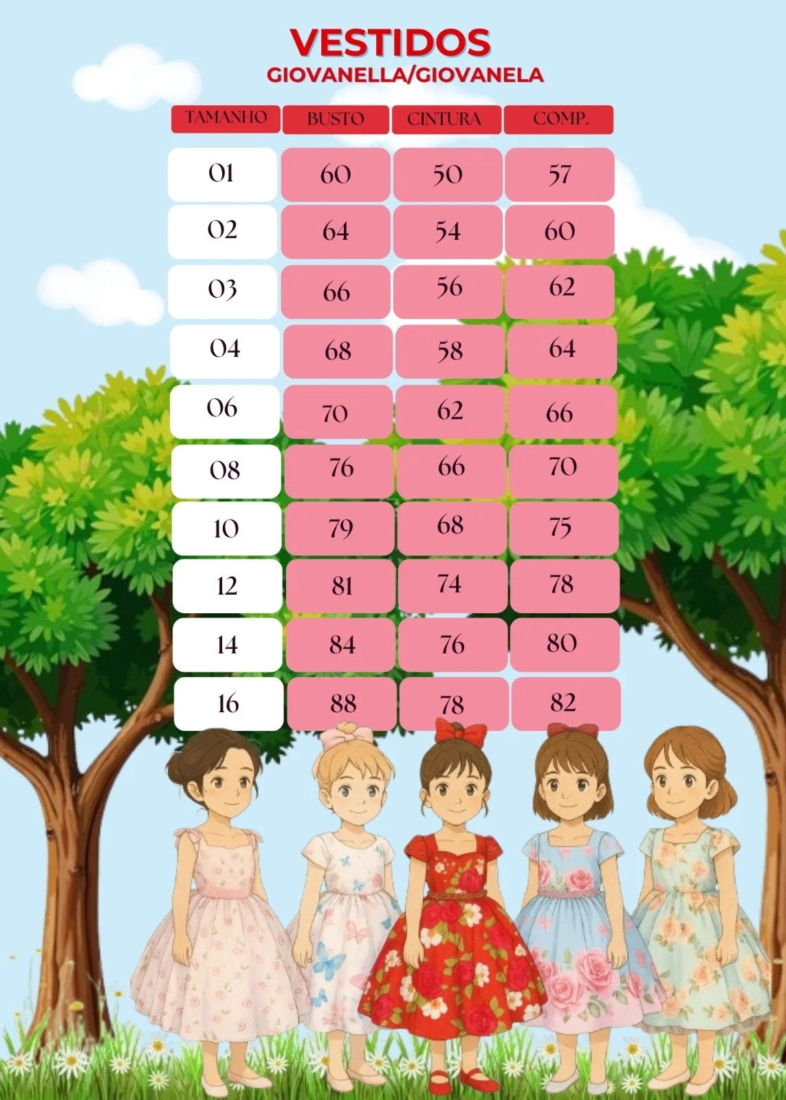 Vestido Giovanella Karine Florido Rosa - Imagem 6