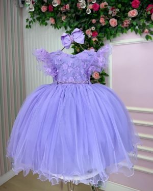Vestido Menina Bonita Angelie Lilás