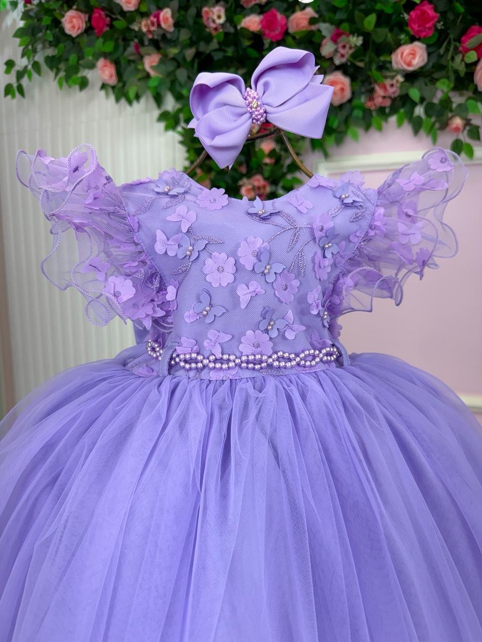Vestido Menina Bonita Angelie Lilás - Imagem 3