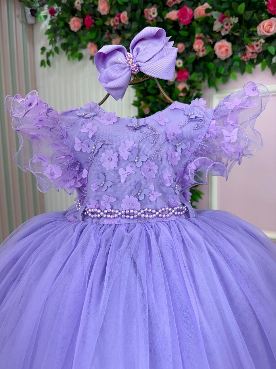 Vestido Menina Bonita Angelie Lilás - Imagem 4