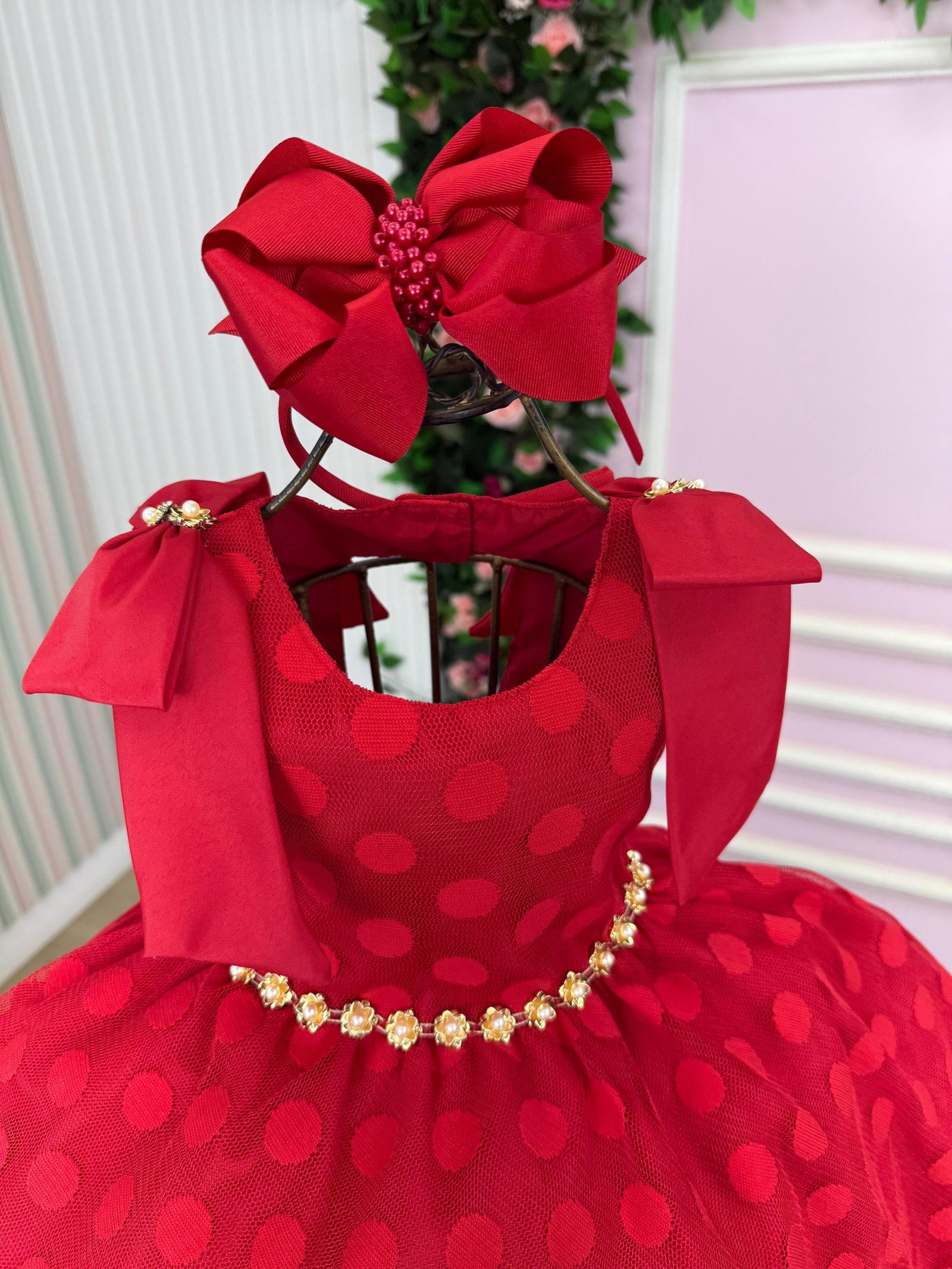 Vestido Marie Penelope Vermelho - Imagem 3