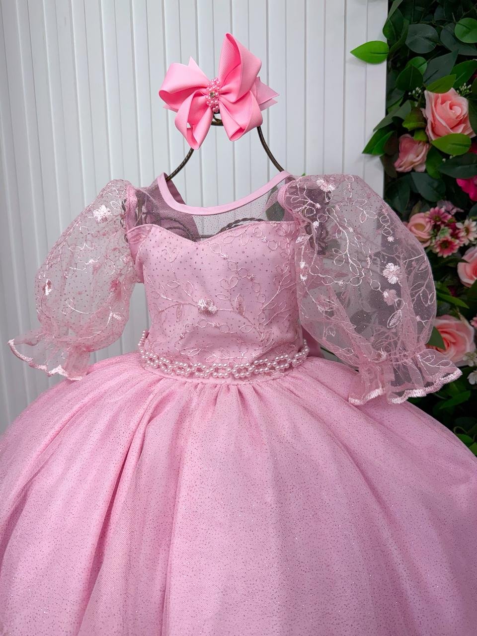 Vestido Bella Child Longo Eva Rosa Bebe - Imagem 3