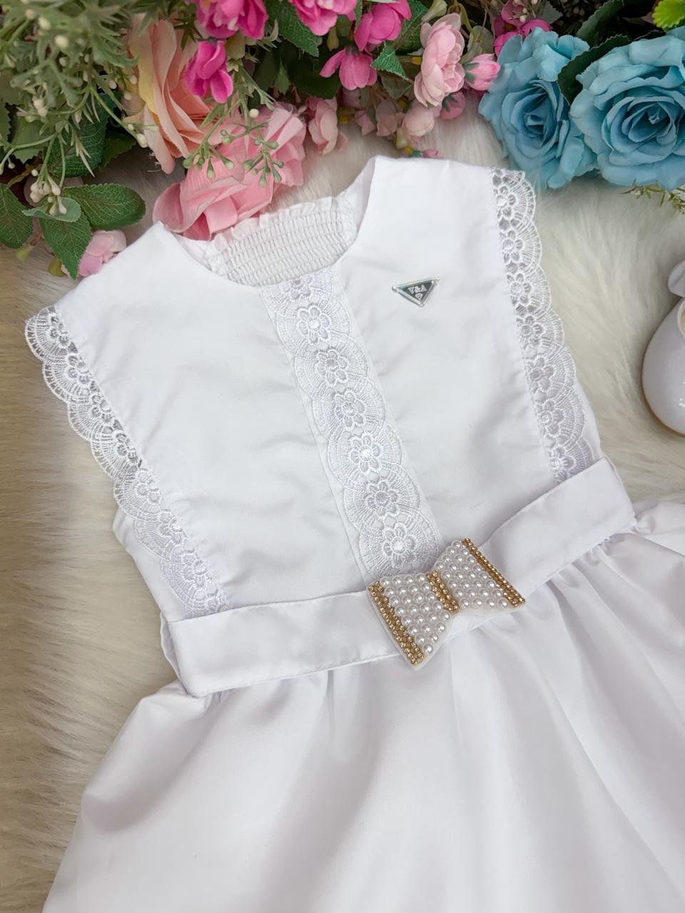 Vestido Blogueirinha Valeria Branco - Imagem 2