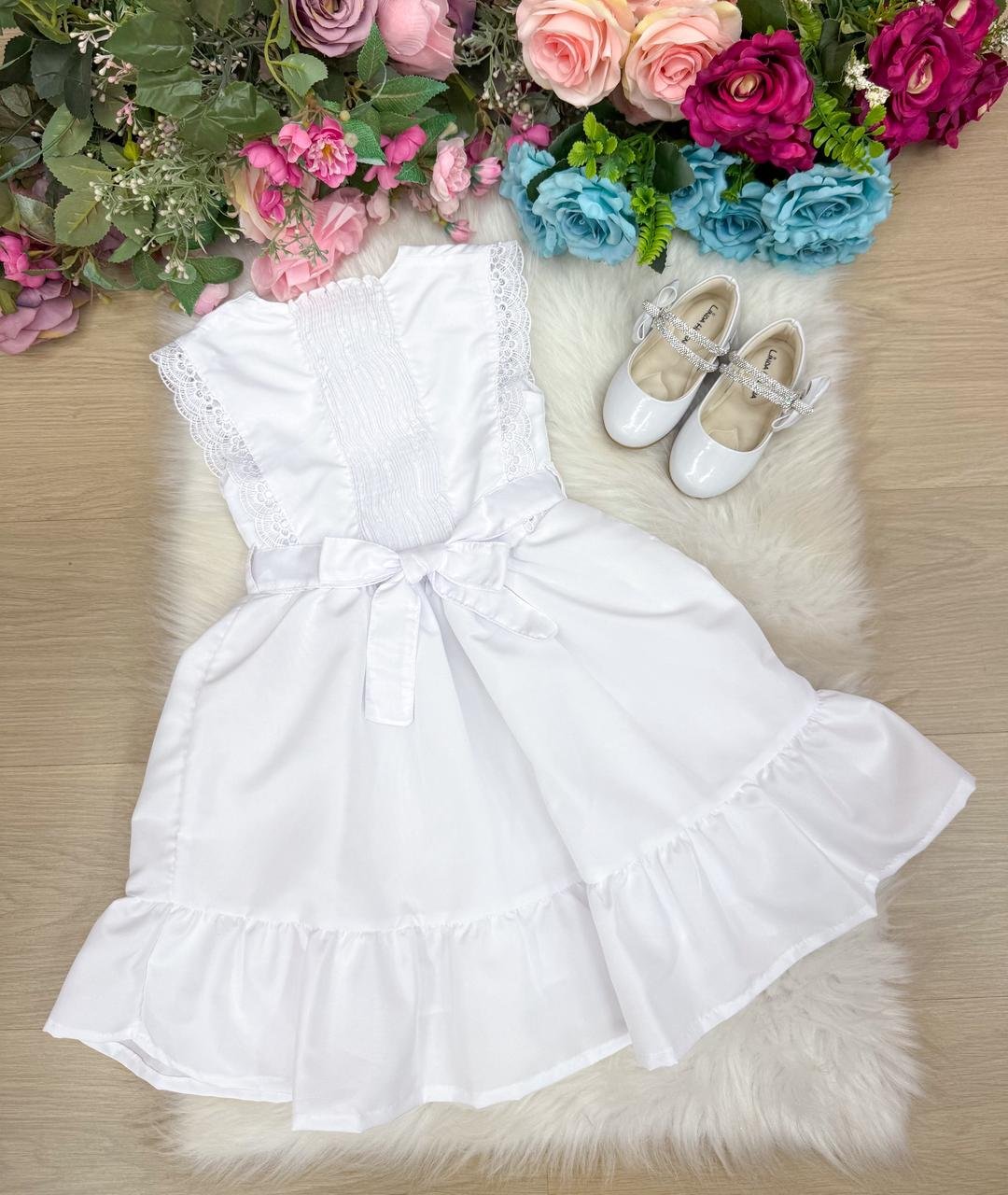 Vestido Blogueirinha Valeria Branco - Imagem 3