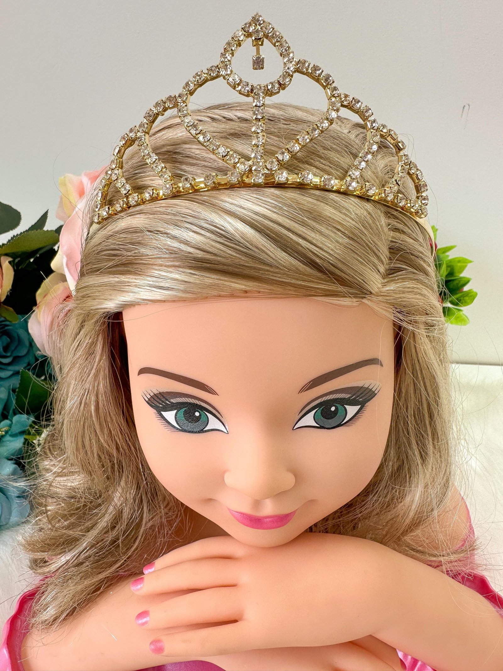 Coroa Belli Strass Dourada Zara - Imagem 2