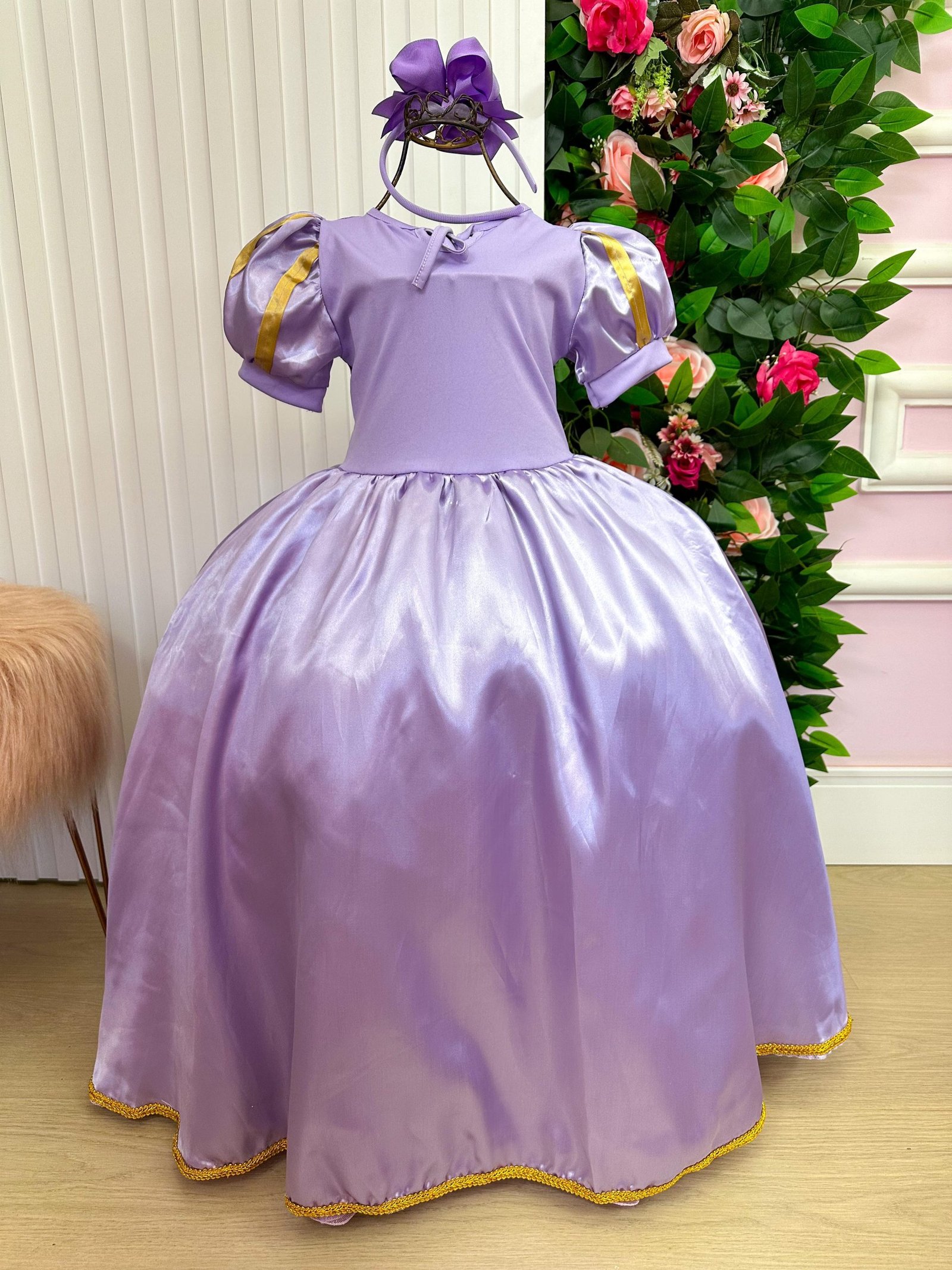 Fantasia Longa Princesa Belli Rapunzel Modelo 2 - Imagem 8