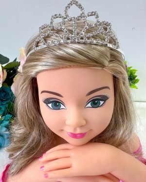 Coroa Belli Strass Prata Elisa/Eliza