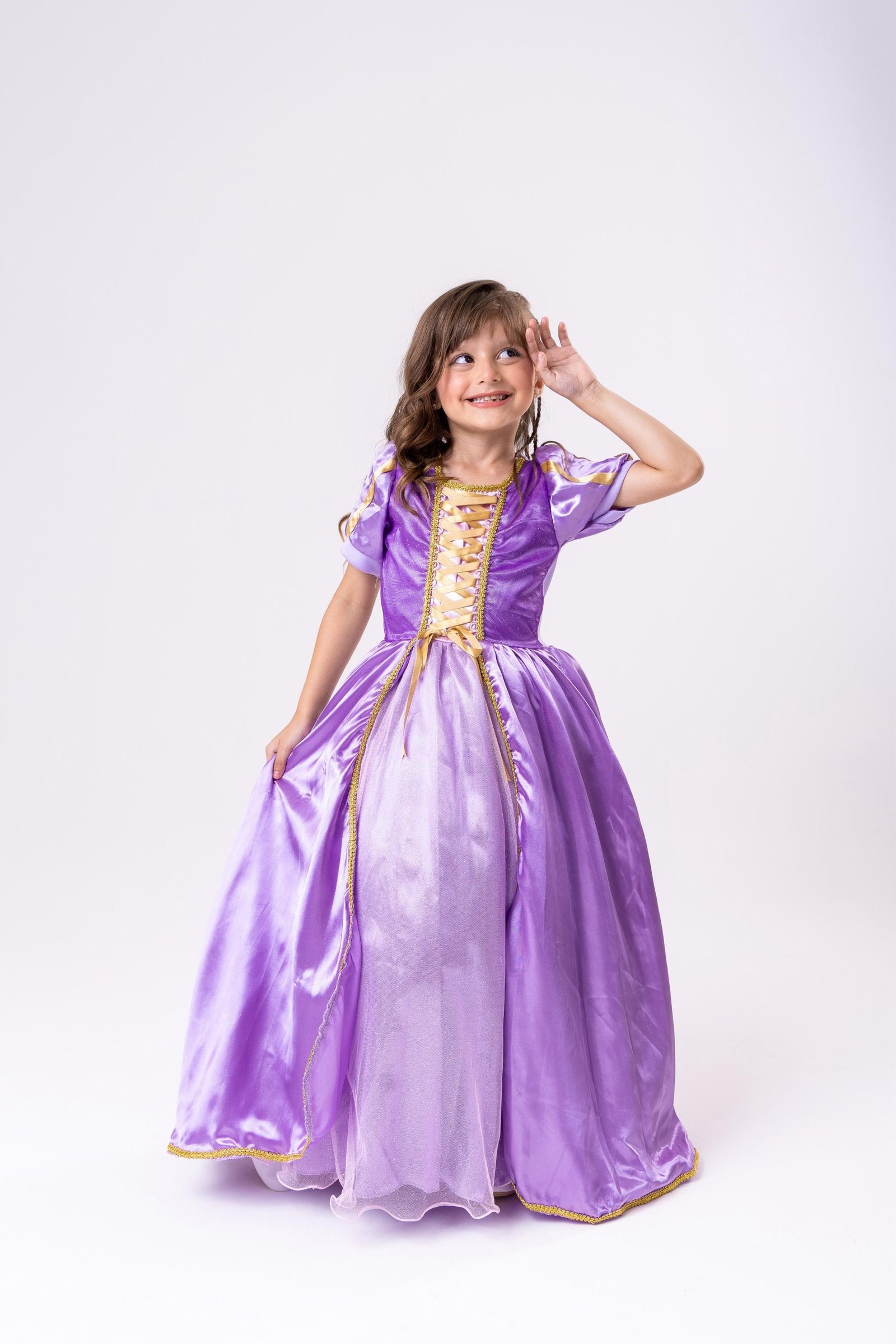 Fantasia Longa Princesa Belli Rapunzel Modelo 2 - Imagem 2