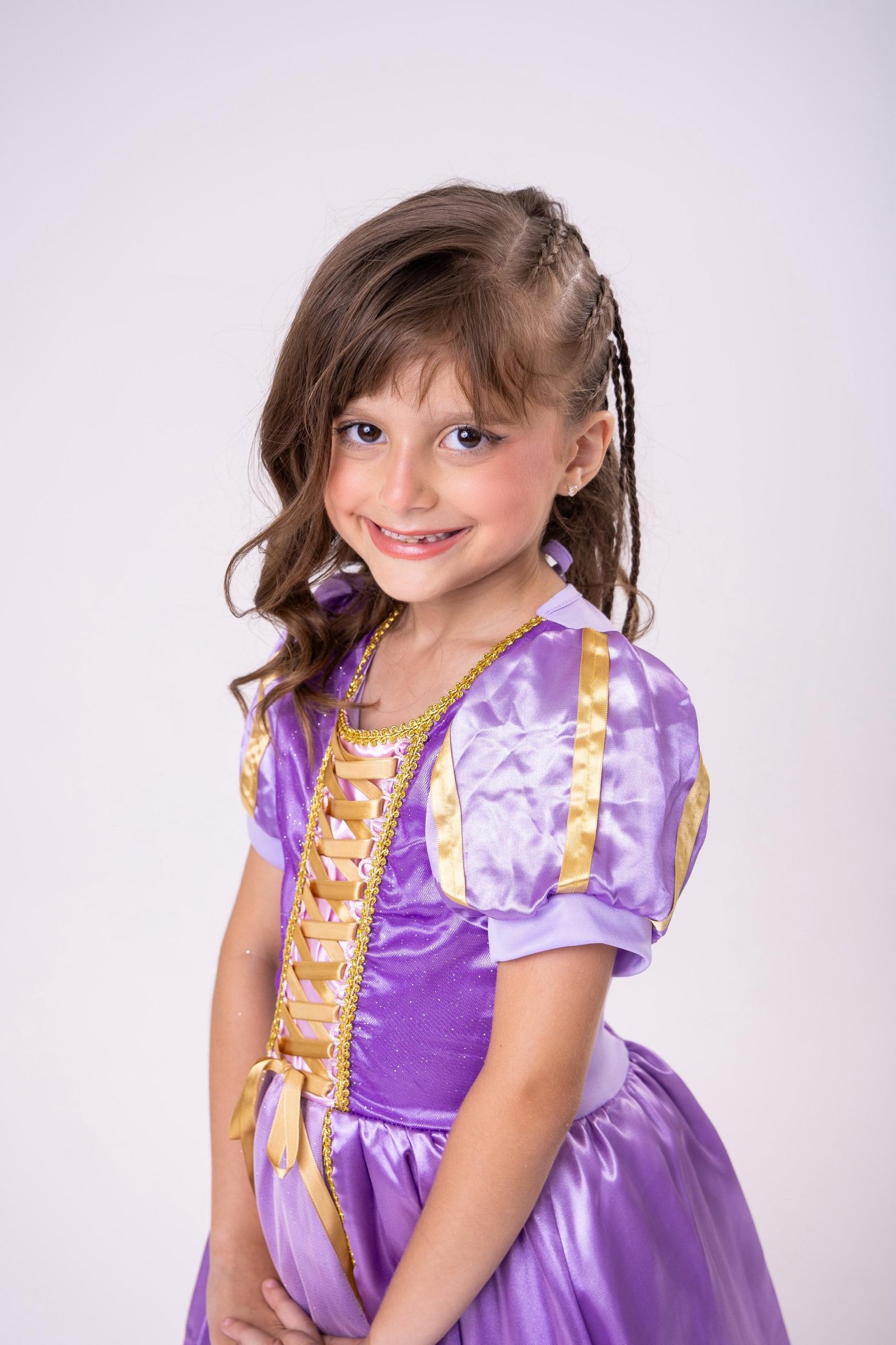 Fantasia Longa Princesa Belli Rapunzel Modelo 2 - Imagem 4