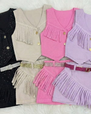 Conjunto Blogueirinha Boiadeira Maraisa