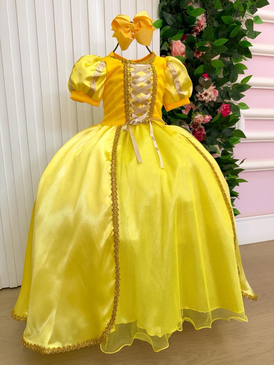 Fantasia Princesa Belli A Bela e a Fera Longa Modelo 3 - Imagem 4