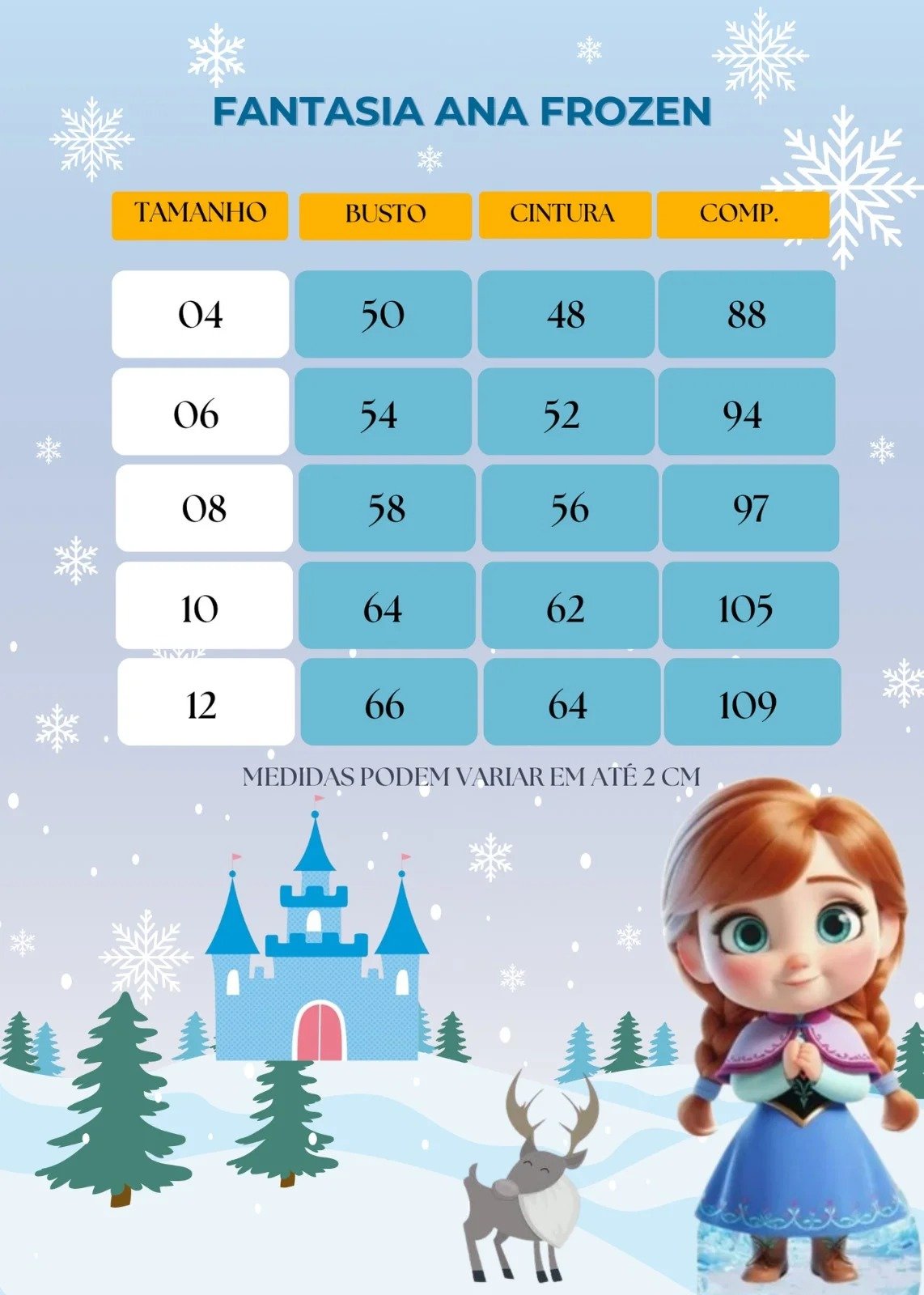 Fantasia Princesa Belli Frozen - Imagem 6