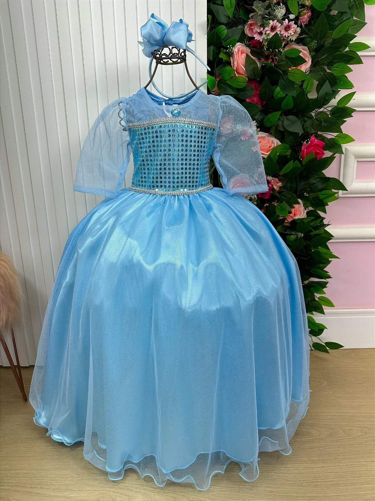 Fantasia Princesa Belli Frozen - Imagem 7