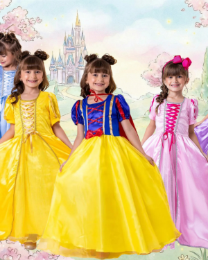 Fantasia Princesa Belli Princesas + Saiote