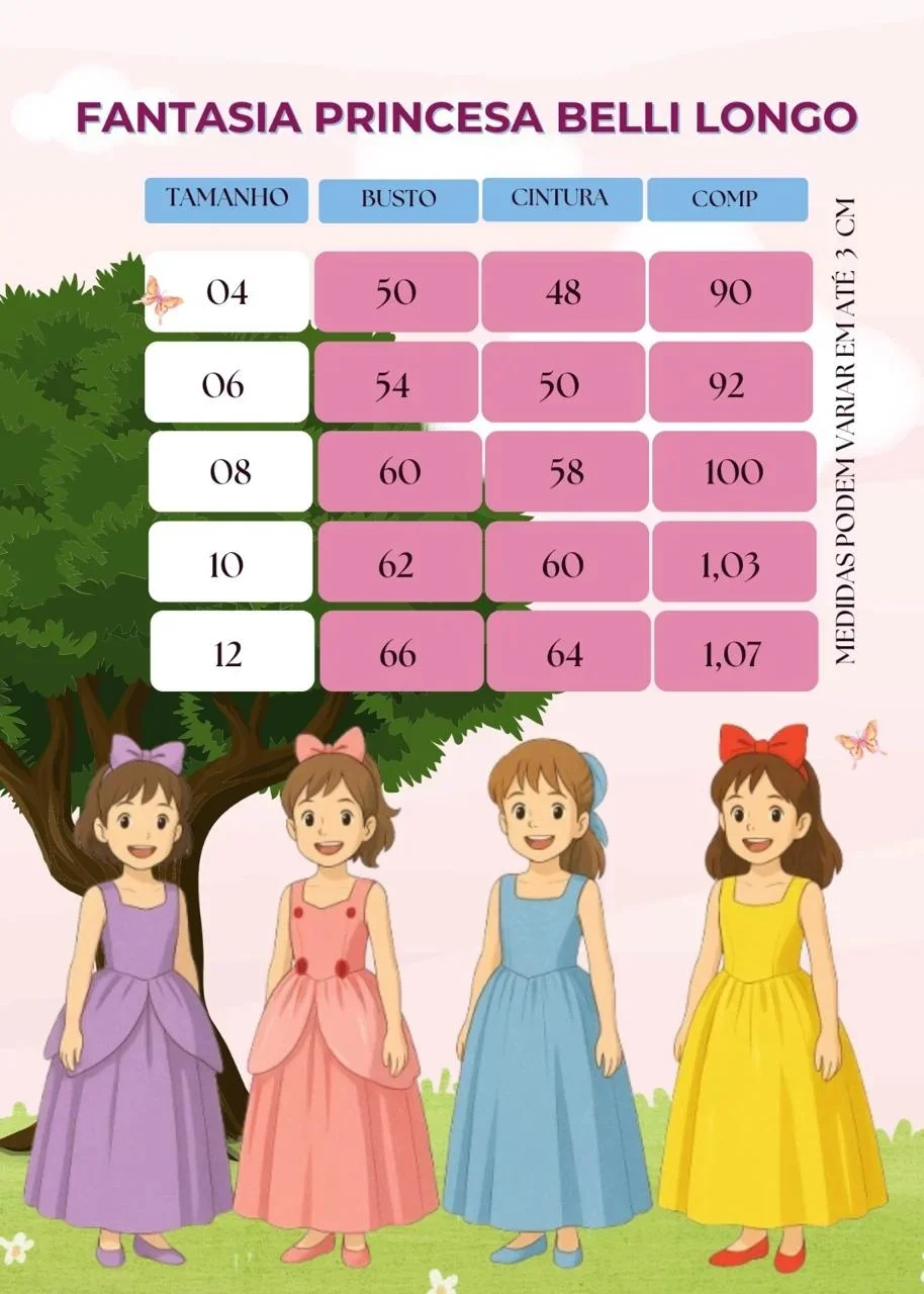 Fantasia Princesa Belli Princesas Regata - Imagem 7