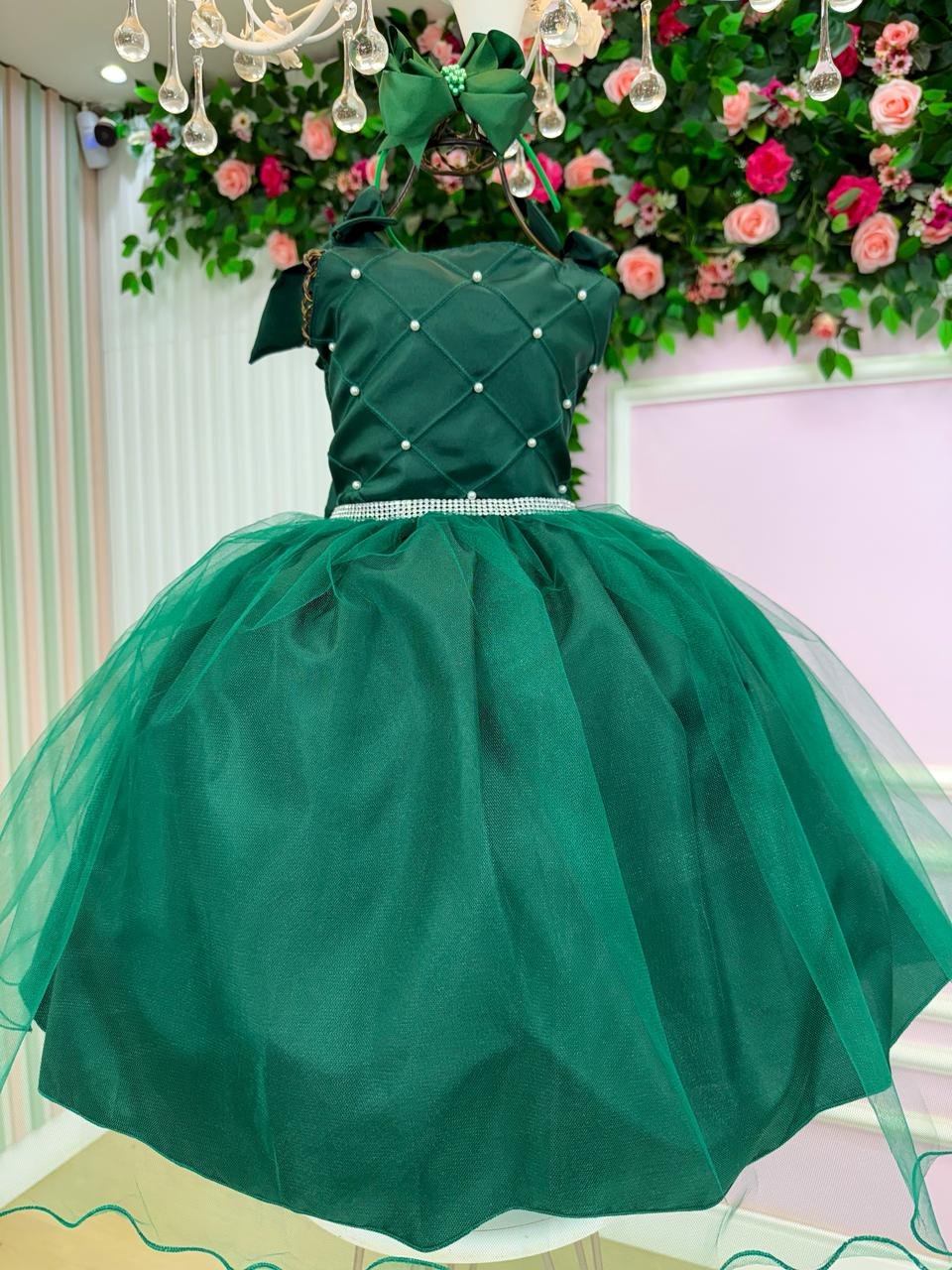 Vestido Marie Mariely Verde Esmeralda - Imagem 2