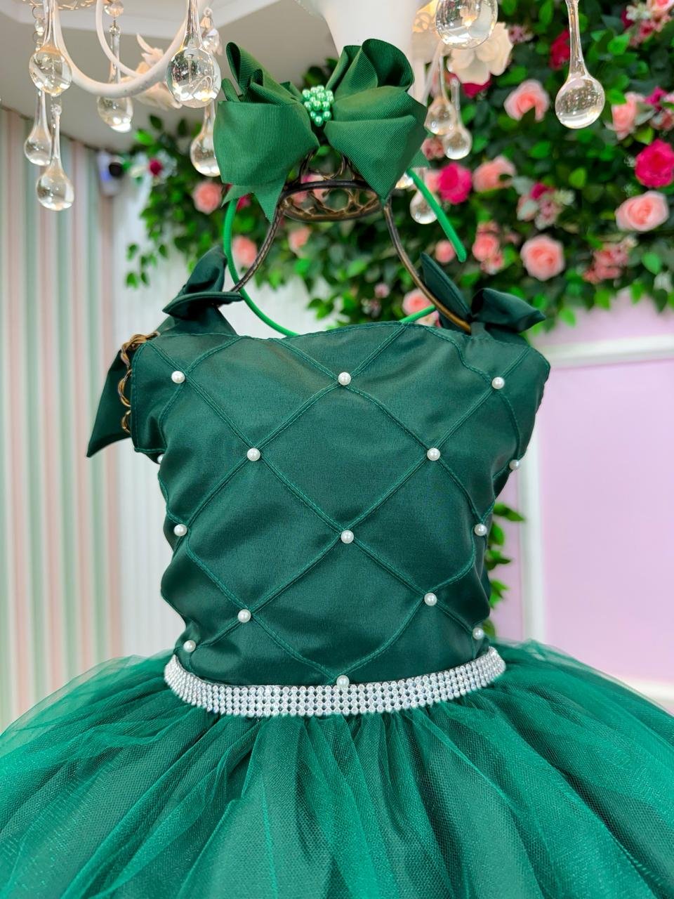 Vestido Marie Mariely Verde Esmeralda - Imagem 3