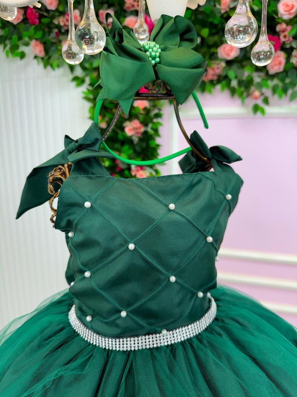 Vestido Marie Mariely Verde Esmeralda - Imagem 4