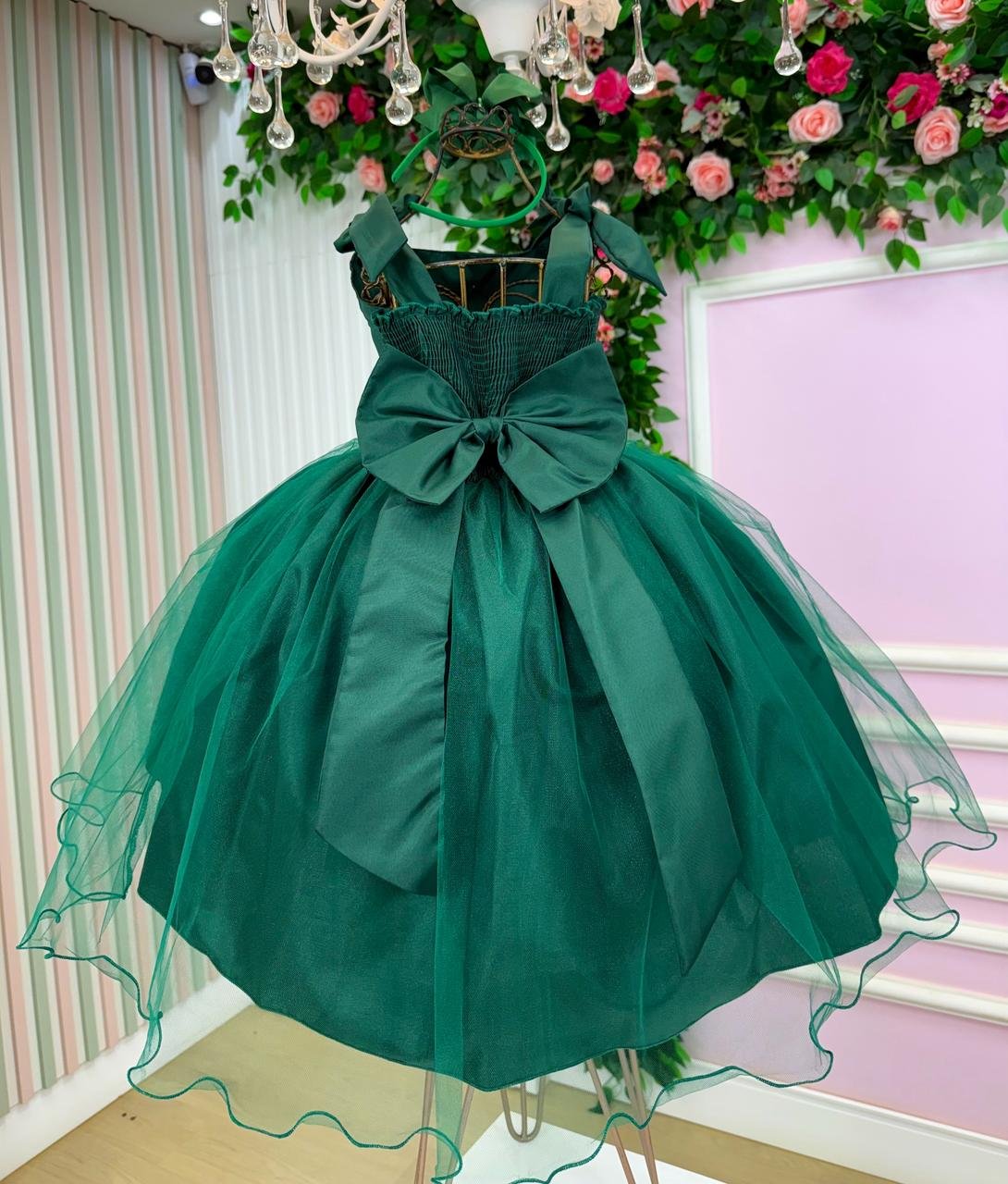 Vestido Marie Mariely Verde Esmeralda - Imagem 5