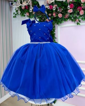 Vestido Marie Mariely Azul Royal