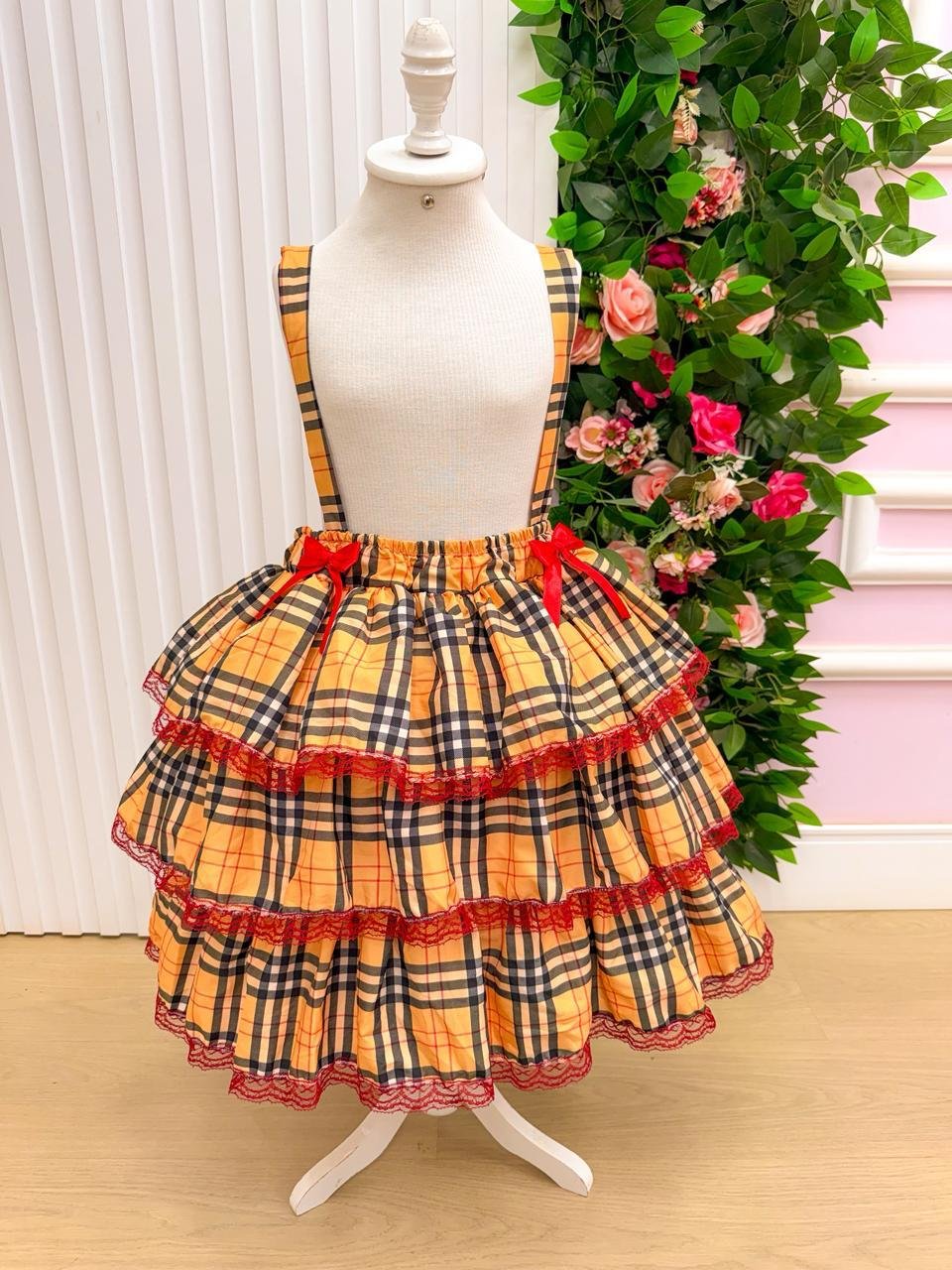 Salopete - Saia Adulto Junino Banana Club Luxo Encanto Caipira - Imagem 7