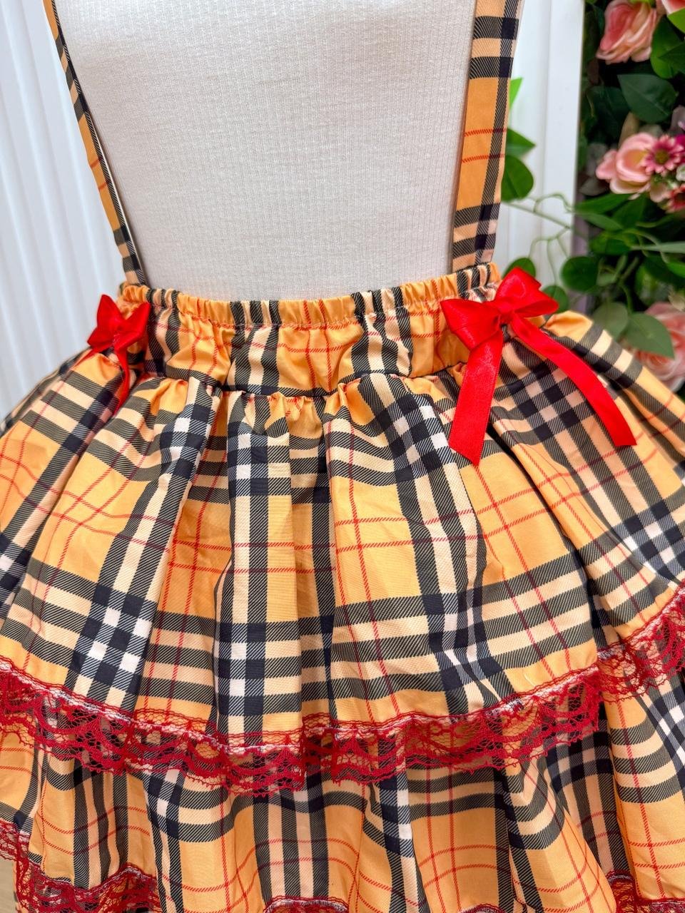 Salopete - Saia Adulto Junino Banana Club Luxo Encanto Caipira - Imagem 8