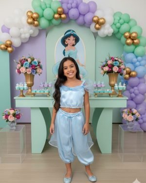 Fantasia Princesa Belli Princesa Jasmine Azul Bebe