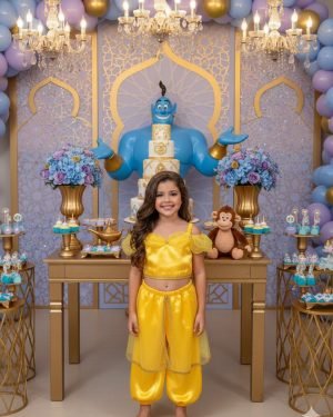 Fantasia Princesa Belli Princesa Jasmine Amarela Modelo 2