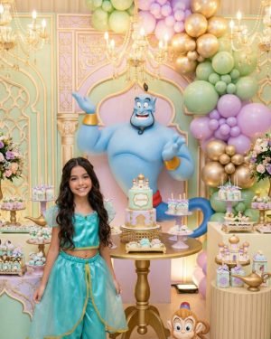 Fantasia Princesa Belli Princesa Jasmine Verde Tiffany