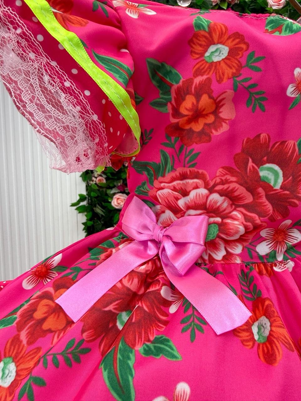 Vestido Junino Banana Club Quermesse do Balance Pink - Imagem 5