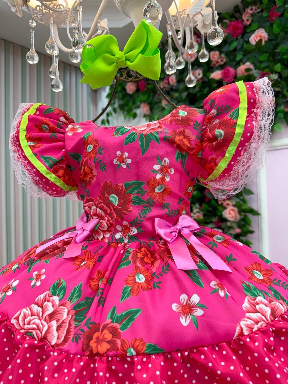 Vestido Junino Banana Club Quermesse do Balance Pink - Imagem 6